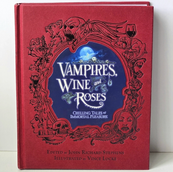 '08 Vampires Wine & Roses-Chilling Tales of Immortal Pleasure Hardcover Book EUC - Picture 1 of 13